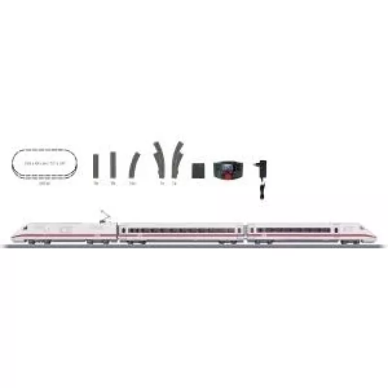 Märklin 29792 ICE 2 digitale startset H0 AC met Mobile Station 2, 5-delige trein, C-rails ovaal, tijdperk VI