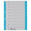LEITZ A4 lichtblauwe kartonnen tabbladen, 25-pack, universele perforatie 16523030
