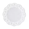 PAPSTAR taartonderleggers ronde taartonderlegger Ø 28 cm, 100 stuks, wit kantpatroon 12268