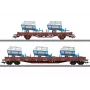 Märklin 46407 goederenwagenset rongenwagen DB AG, tijdperk VI (2 wagens, houtlading, H0)