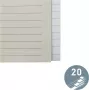 LEITZ papierregister blanco 20 registertabbladen A4 wit met universele perforatie 12203085