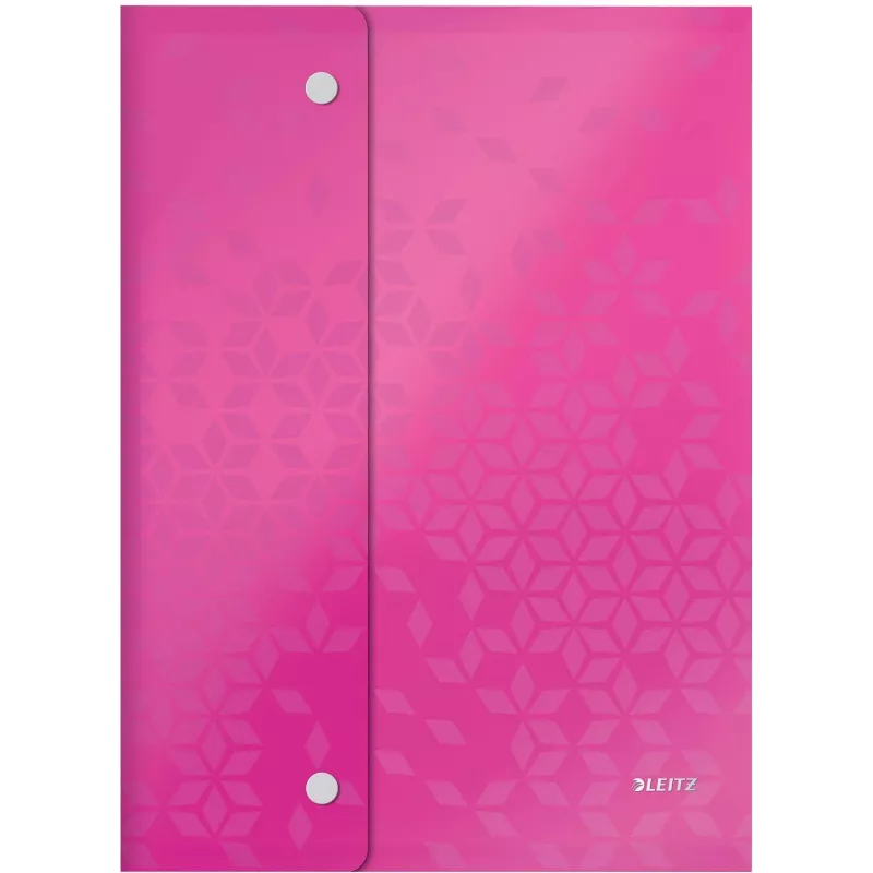 LEITZ 4469 map met drukknopsluiting, diverse kleuren, DIN A4, polypropyleen 4469-00-99