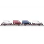 Märklin 47430 H0 platte wagens paar Laads 800B van Transwaggon GmbH