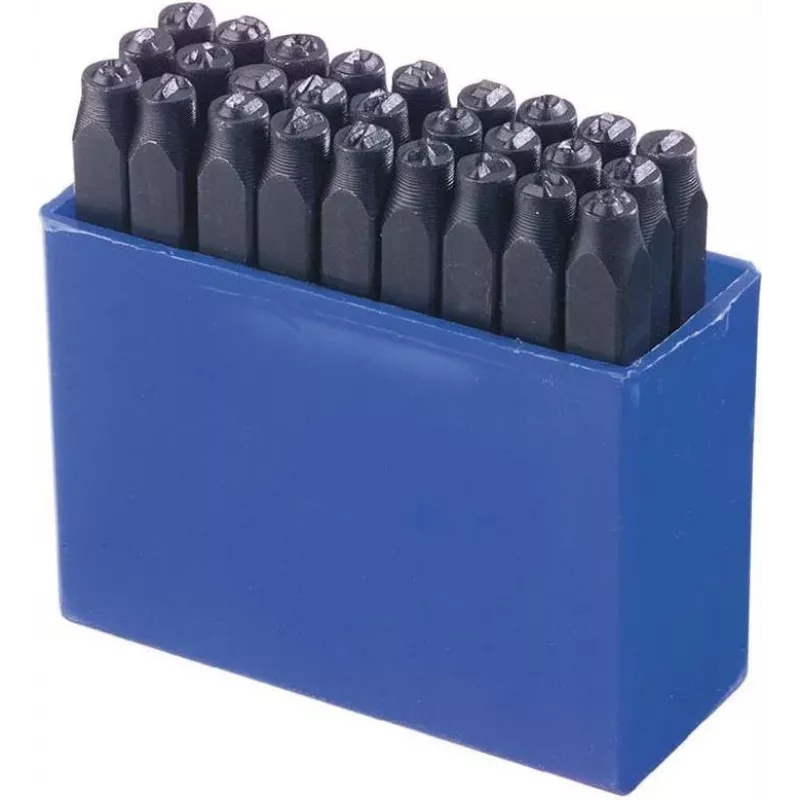 Brüder Mannesmann 27-delige letterslagstempelset 6 mm (244-6)