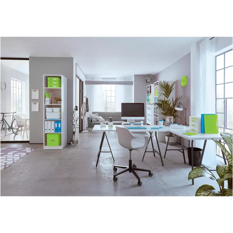 Leitz 180° WOW A4 archiefmap met hefboommechaniek, rondring, karton, groen, 600 vel, 80 g/m² (10050054)