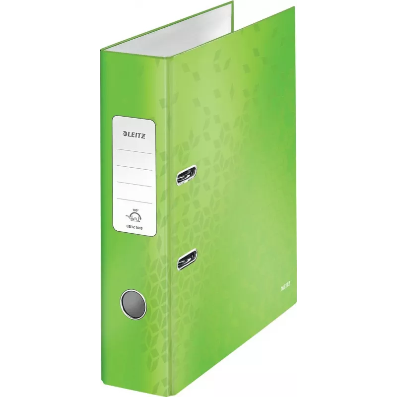 Leitz 180° WOW A4 archiefmap met hefboommechaniek, rondring, karton, groen, 600 vel, 80 g/m² (10050054)