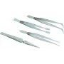 Brüder Mannesmann M 615 precisie-pincet-set, 4-delig, roestvrij staal, 110 mm