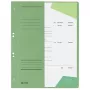 LEITZ A4 hechtmap, manilla-karton, groen, ambtenaarhechting, 250 g/m², 1/2 voorblad met beschriftingsveld, 50-pack (3741-00-55)