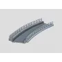 Märklin 074613 gebogen rampelement voor brugpijler, HO schaal, grijs