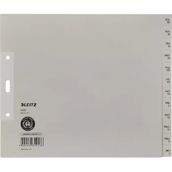 LEITZ papieren register december-januari A4 13-tab kartonregister 12303085