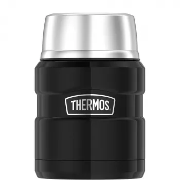 THERMOS SK Food Jar isolatiecontainer voor levensmiddelen zwart/zilver 470 ml 4001233047