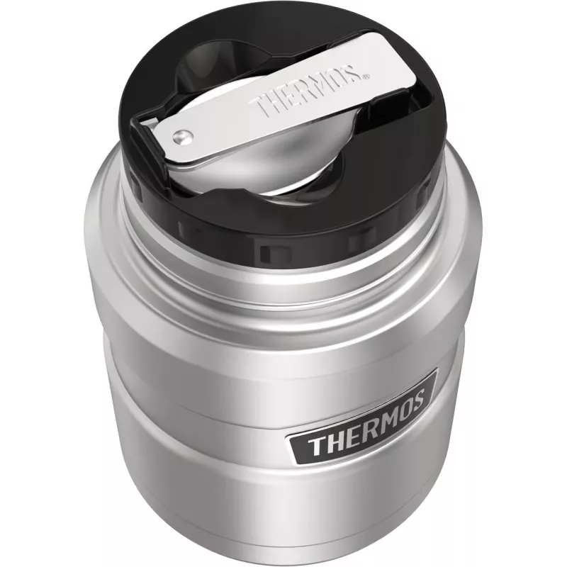 THERMOS SK Food Jar isolatiecontainer voor levensmiddelen zwart/zilver 470 ml 4001233047