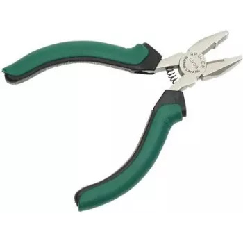 BRÜDER MANNESMANN GREEN LINE combinatietang elektronica 125 mm gereedschapsstaal groen/zilver/zwart M 1070-3