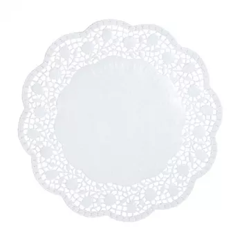 PAPSTAR ronde taartvellen, 30 cm, wit, 100 stuks (12263)