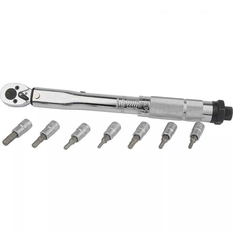 Brüder Mannesmann M18314 momentsleutelset 5-25 Nm, 1/4 inch aandrijving, 19-delig