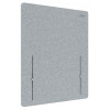 LEITZ Cosy bureau-scheidingswand 61220085, lichtgrijs, 60 x 70 cm, PET-vilt