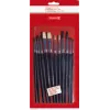 BRUNNEN ErgoLine penselen set, maten 2, 4, 6, 8, 10, 12, 12 stuks 104893001