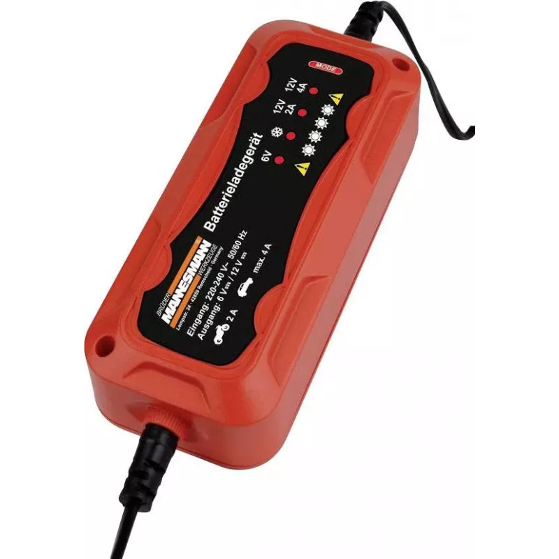 Brüder Mannesmann M12711 automatische auto-accuoplader voor 6V- en 12V-loodzuuraccu's