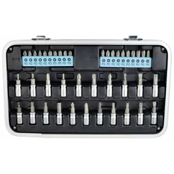 BRÜDER MANNESMANN QUANTOOL Q25003 116-delige 1/4 inch bitset met veiligheidsbits