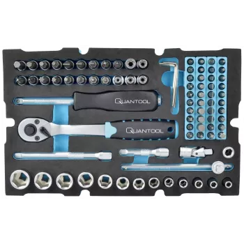 Brüder Mannesmann QUANTOOL 85-delige 1/4-inch dopsleutelset Q25002