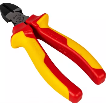 BRÜDER MANNESMANN VDE zijkniptang 160 mm, geïsoleerde zijkniptang voor werkzaamheden onder spanning, 1000V AC 10606