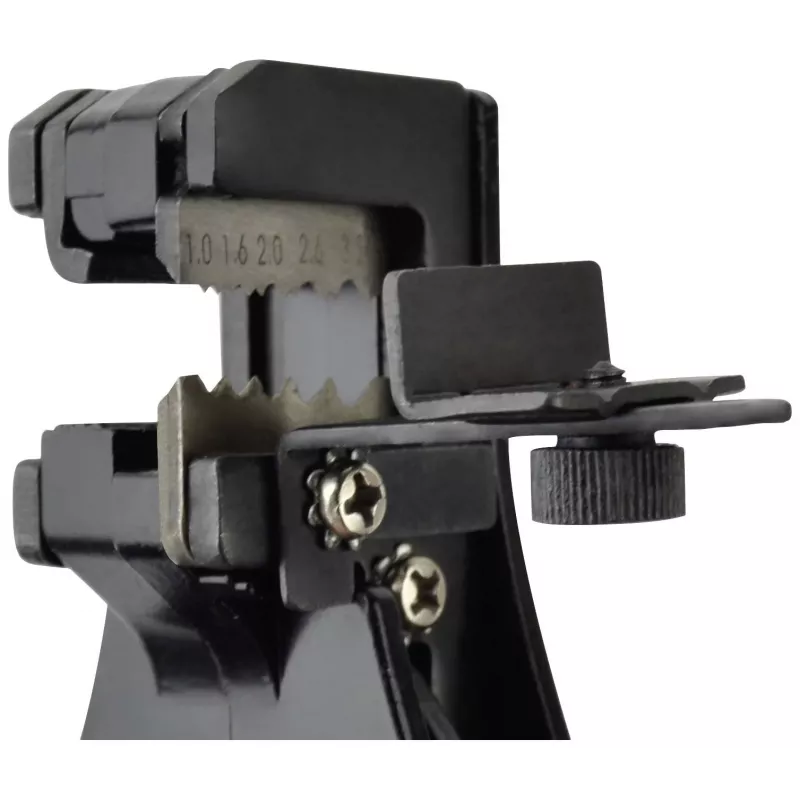BRÜDER MANNESMANN automatische striptang, groen met terugveerveren, SK5-stalen bekken, 0,2-6,0 mm² (M10981)