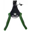 BRÜDER MANNESMANN automatische striptang, groen met terugveerveren, SK5-stalen bekken, 0,2-6,0 mm² (M10981)