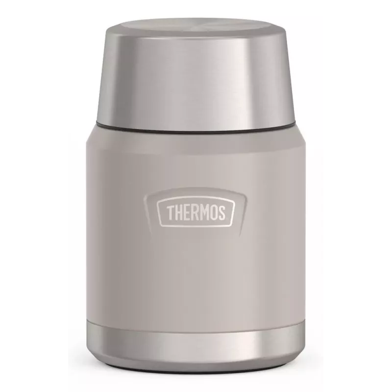 THERMOS ICON thermobeker beige 0,47 L geïsoleerde roestvrijstalen beker met klaplepel 4120323047