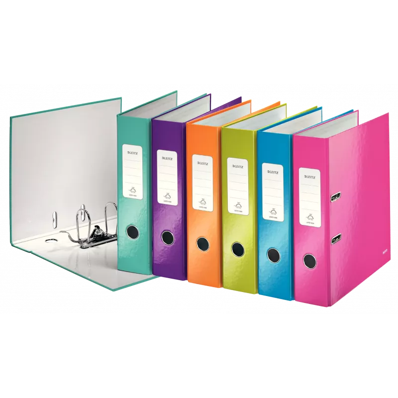 LEITZ WOW 180° ordner A4 80 mm gesorteerde kleuren (10-pack) 1005-10-99