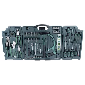 Brüder Mannesmann 89-delige dopsleutel- en bitset met 1/4 inch aandrijving, ratel, verlengstukken en koffer 29085
