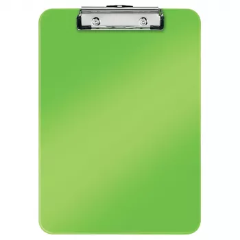 LEITZ WOW klembord A4 polystyreen metallic-groen met metaalklem, 80 vel capaciteit 3971-00-54