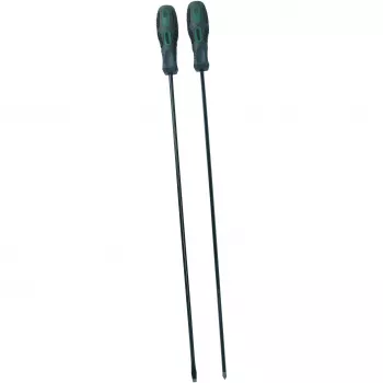 Brüder Mannesmann M11250 2-delige schroevendraaier-set | plat 6,5 mm & kruiskop PH2, chroom-vanadium staal