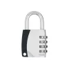 ABUS 155/40 combinatiehangslot 4-cijferig instelbaar, aluminium lichaam, gehard stalen beugel, zilver ABVS30890