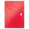 Leitz WOW A4 presentatieboek polypropyleen rood staand formaat 40 hoesjes 80 vel 45990026