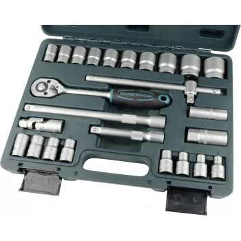 Brüder Mannesmann 25-delige dopsleutelset 1/4 inch aandrijving M29080