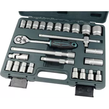Brüder Mannesmann 25-delige dopsleutelset 1/4 inch aandrijving M29080