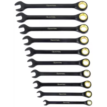 BRÜDER MANNESMANN Q25210 Quantool ring-steeksleutelset 10-delig 8-19 mm