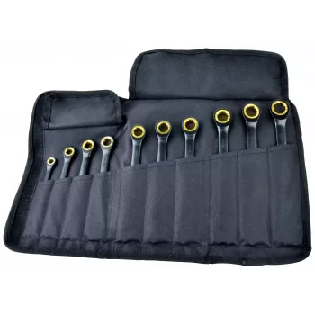 BRÜDER MANNESMANN Q25210 Quantool ring-steeksleutelset 10-delig 8-19 mm