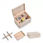 Zeller 13326 allroundkisten-set met deksel, 3-delig, naaldhout