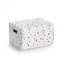 Zeller Dots opbergbox wit met stippen 25 x 35 x 20 cm 14475