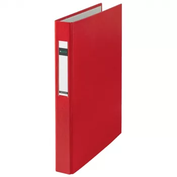 LEITZ standaard ringband A4 overformaat rood, 4 D-ring, 41 mm rug, 25 mm ringdiameter 4212-00-25