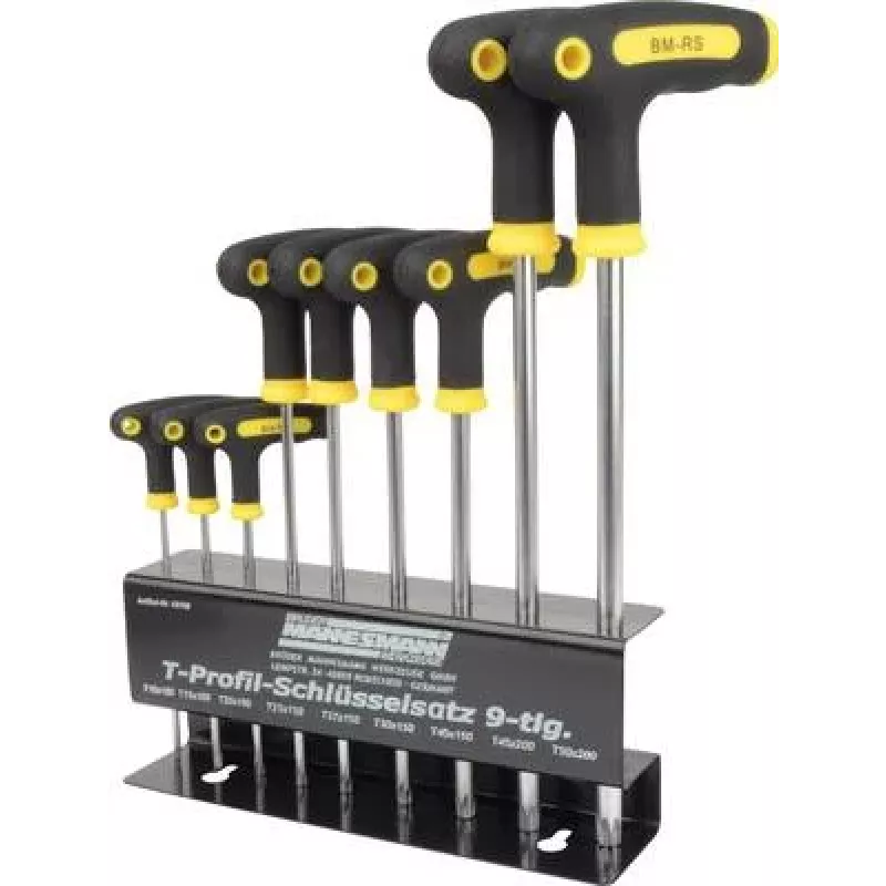 Brüder Mannesmann T-profiel sleutelset 9-delig M18166 (M18166)