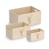Zeller hert opbergbox naturel 35 x 25 x 18 cm 15222