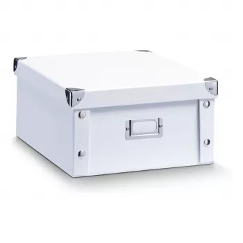 Zeller Present 17763 witte rechthoekige opbergbox van karton