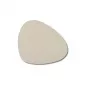 Zeller 27057 Glazen onderzetterset, 6-delig, kunstleer, 12 x 10 cm, beige