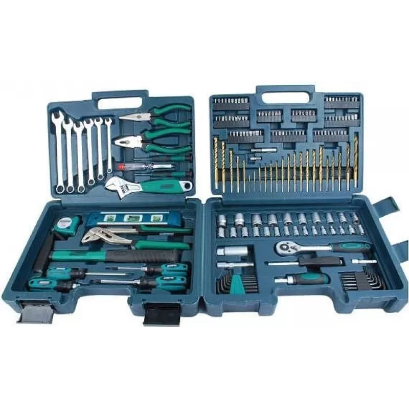 Brüder Mannesmann 176-delige aluminium gereedschapskoffer-set met chroom-vanadium gereedschap 29086