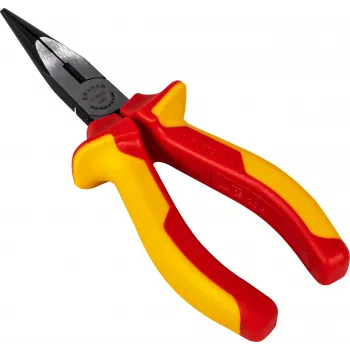 BRÜDER MANNESMANN VDE puntbektang 160 mm, geïsoleerd 1000V, lange puntbektang voor werkzaamheden aan spanningvoerende delen, rood/geel 10603