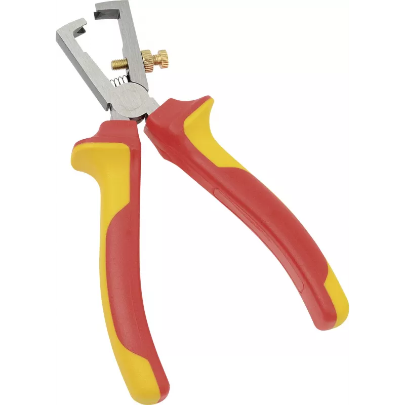 BRÜDER MANNESMANN VDE striptang 160 mm, 1000V geïsoleerd, chroom-vanadium, rood/geel 10608