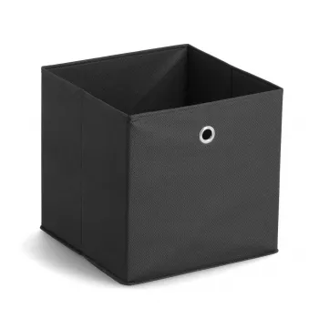 Zeller 14113 vliesstof opbergbox, 30 L, 32 x 32 x 32 cm, zwart