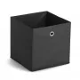 Zeller 14113 Vlies opbergbox, 30 L, 32 x 32 x 32 cm, zwart